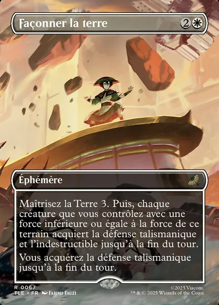 Façonner la terre, carte Magic TLE 67 — extension Avatar: The Last Airbender Eternal