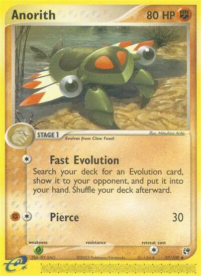 Anorith, Pokémon card SS 27 — Sandstorm set