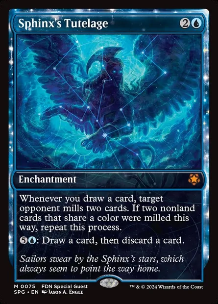 Sphinx's Tutelage, Magic card SPG 75 — Special Guests set