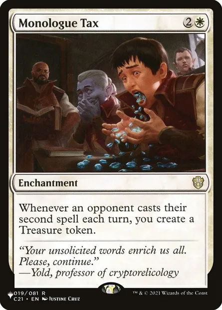 Monologue Tax, Magic card PLST C21-19 — The List set