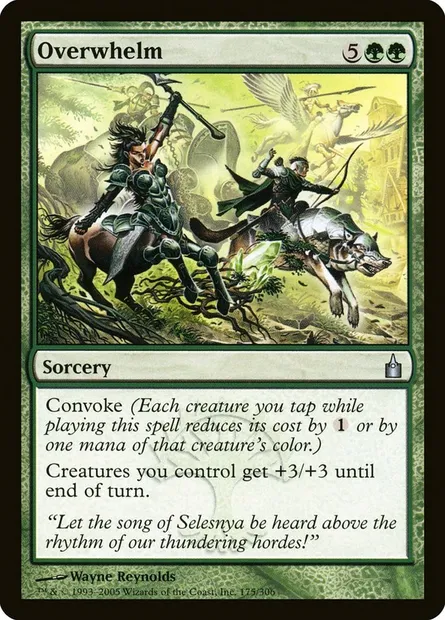 Overwhelm, Magic card RAV 175 — Ravnica: City of Guilds set