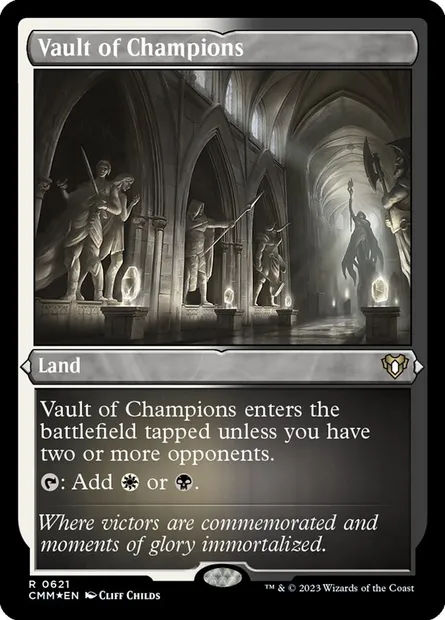 Vault of Champions, Magic card CMM 621 — Commander Masters set
