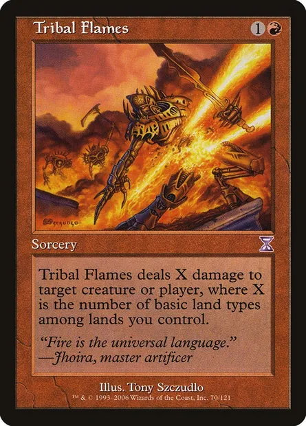 Tribal Flames, Magic card TSB 70 — Time Spiral Timeshifted set