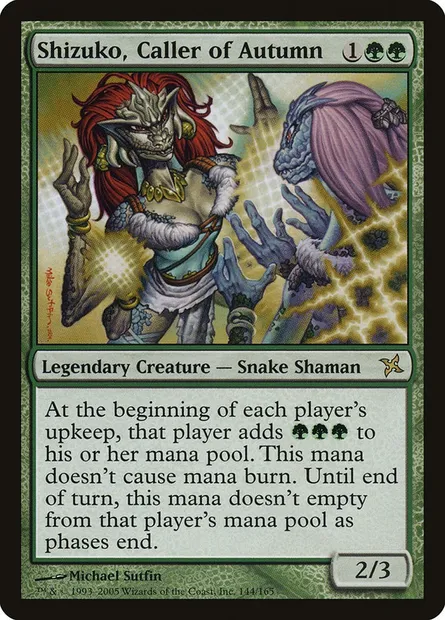 Shizuko, Caller of Autumn, Magic card BOK 144 — Betrayers of Kamigawa set