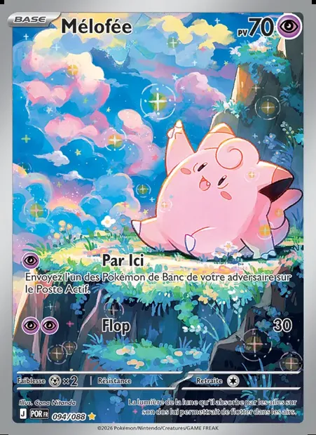Mélofée, carte Pokémon POR 094 — extension Équilibre Parfait