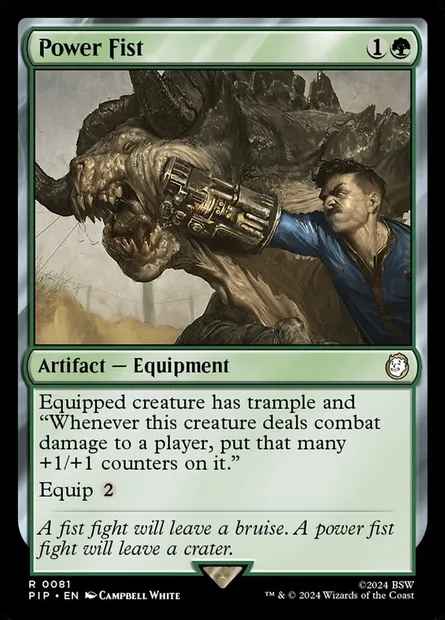 Power Fist, Magic card PIP 81 — Fallout set