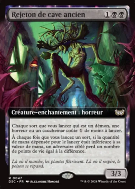 Rejeton de cave ancien, carte Magic DSC 47 — extension Duskmourn: House of Horror Commander