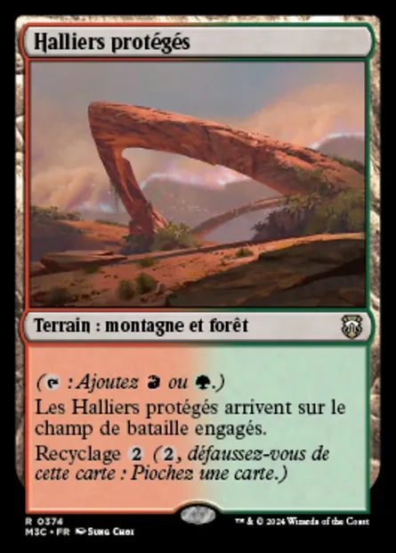 Halliers protégés, carte Magic M3C 374 — extension Modern Horizons 3 Commander