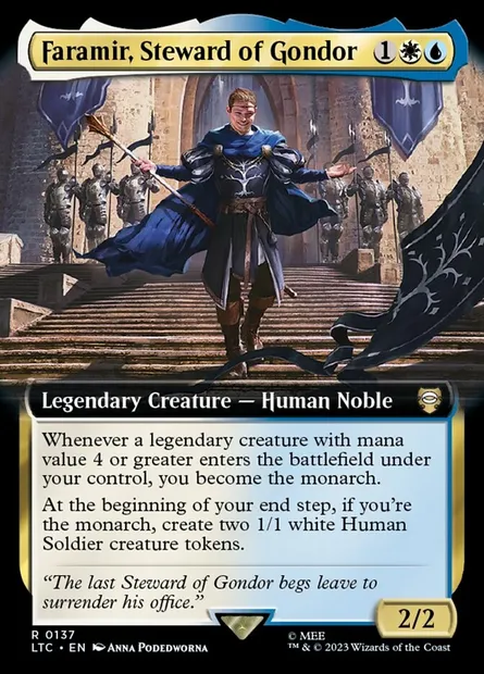 Faramir, Steward of Gondor, Magic card LTC 137 — Tales of Middle-earth Commander set