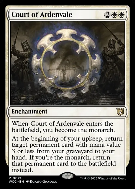 Court of Ardenvale, Magic card WOC 21 — Wilds of Eldraine Commander set