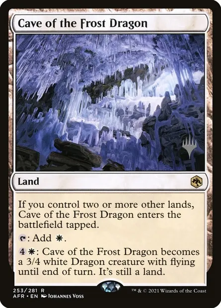 Cave of the Frost Dragon, Magic card PAFR 253p — Adventures in the Forgotten Realms Promos set