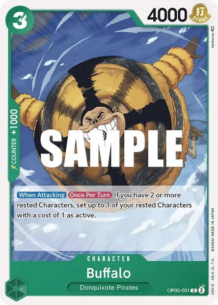 Buffalo, carte One Piece OP05-031 — extension AWAKENING OF THE NEW ERA