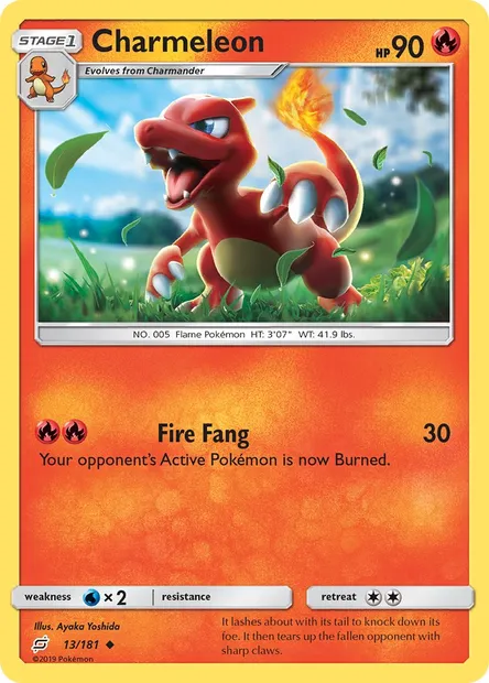 Charmeleon, Pokémon card TEU 13 — Team Up set