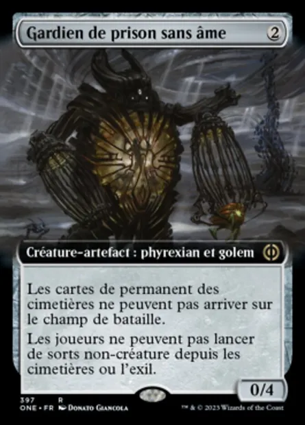 Gardien de prison sans âme, carte Magic ONE 397 — extension Tous Phyrexians
