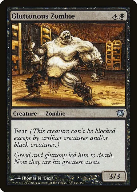Gluttonous Zombie, Magic card 9ED 134★ — Ninth Edition set