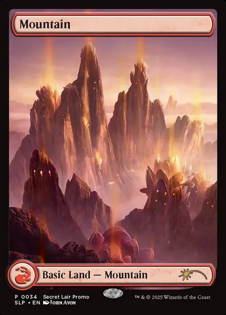 Mountain, Magic card SLP 34 — Secret Lair Promo set
