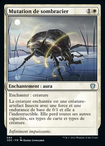 Mutation de sombracier, carte Magic VOC 84 — extension Crimson Vow Commander