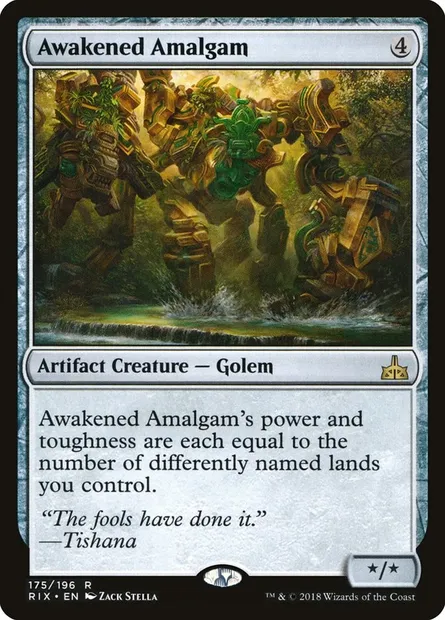 Awakened Amalgam, Magic card RIX 175 — Rivals of Ixalan set