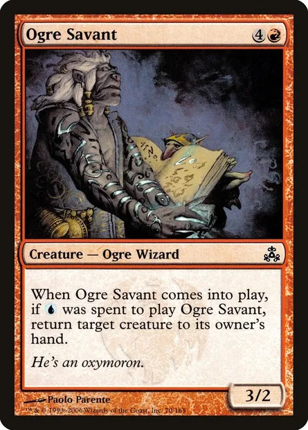 Ogre Savant, Magic card GPT 70 — Guildpact set
