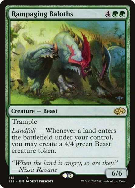 Rampaging Baloths, Magic card J22 715 — Jumpstart 2022 set