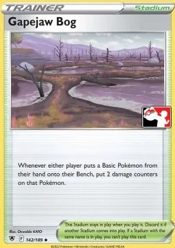 Gapejaw Bog, Pokémon card PPS 142-2 — Play! Pokémon Prize Pack Series set