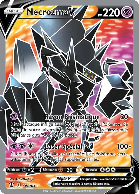 Necrozma V, carte Pokémon BST 149 — extension Styles de combat