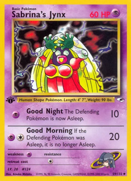 Sabrina's Jynx, Pokémon card GH 59 — Gym Heroes set
