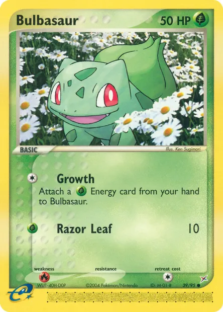 Bulbasaur, Pokémon card MA 39 — Team Magma vs Team Aqua set