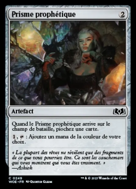 Prisme prophétique, carte Magic WOE 249 — extension Wilds of Eldraine