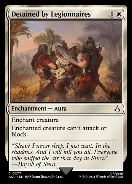 Detained by Legionnaires, Magic card ACR 277 — Assassin's Creed set