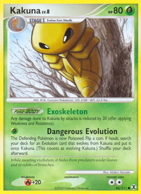 Kakuna, Pokémon card RR 66 — Rising Rivals set