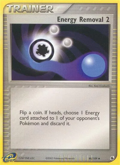 Energy Removal 2, Pokémon card RS 80 — Ruby & Sapphire set