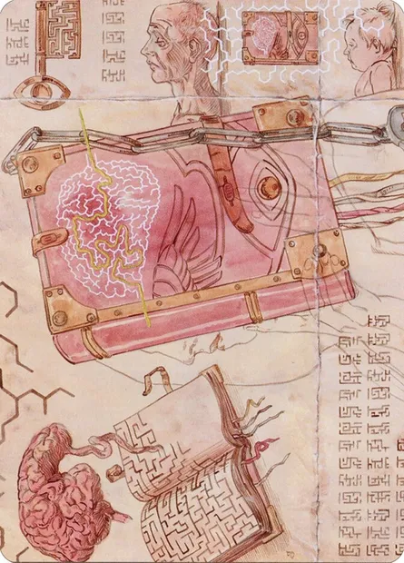 Mazemind Tome // Mazemind Tome, carte Magic ABRO 66 — extension The Brothers' War Art Series