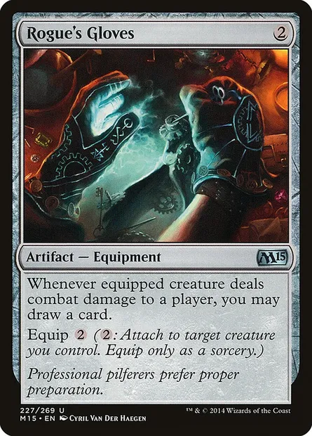 Rogue's Gloves, Magic card M15 227 — Magic 2015 set