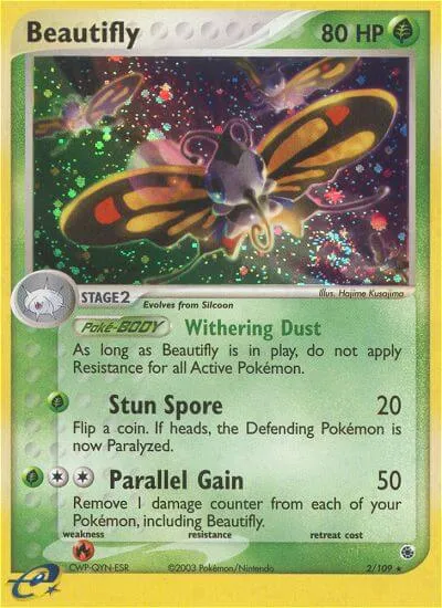 Beautifly, Pokémon card RS 2 — Ruby & Sapphire set
