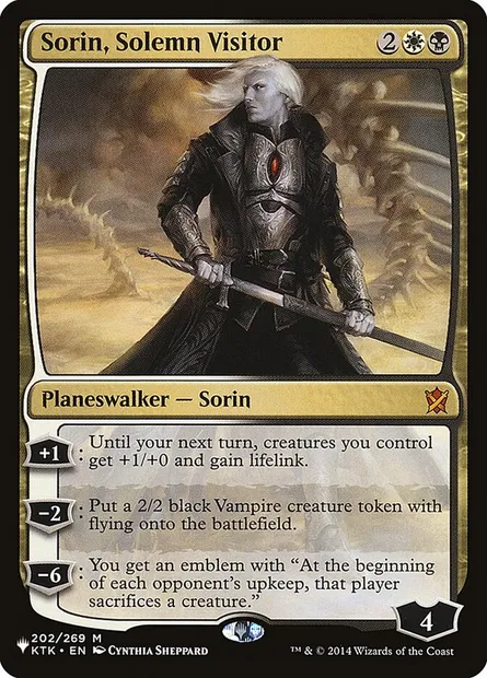 Sorin, Solemn Visitor, Magic card PLST KTK-202 — The List set