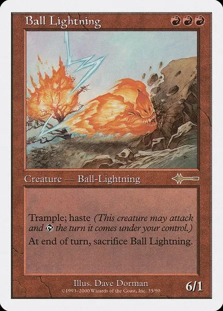 Ball Lightning, Magic card BTD 35 — Beatdown Box Set set