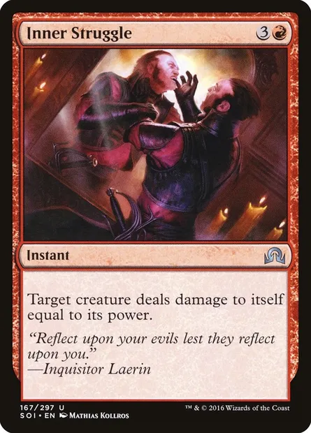Inner Struggle, Magic card SOI 167 — Shadows over Innistrad set