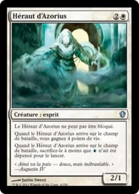 Héraut d'Azorius, carte Magic C13 6 — extension Commander 2013