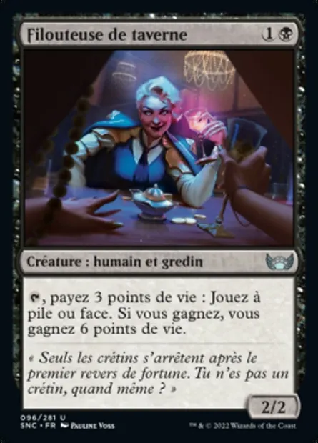 Filouteuse de taverne, carte Magic SNC 96 — extension Les rues de la Nouvelle-Capenna