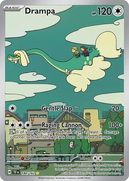 Drampa, Pokémon card TEF 184 — Temporal Forces set
