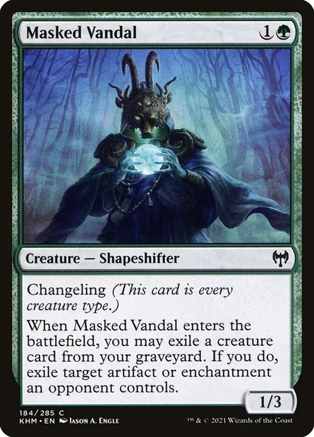 Masked Vandal, Magic card KHM 184 — Kaldheim set