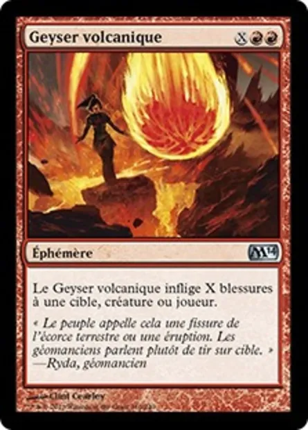 Geyser volcanique, carte Magic M14 160 — extension Magic 2014
