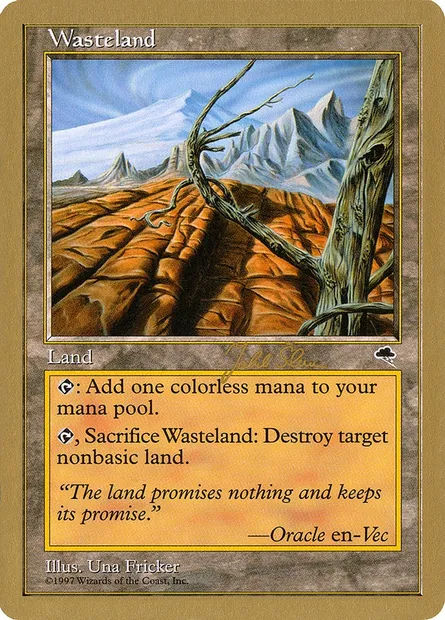 Wasteland, Magic card WC99 js330 — World Championship Decks 1999 set