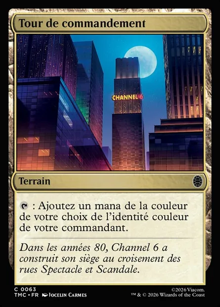 Tour de commandement, carte Magic TMC 63 — extension Teenage Mutant Ninja Turtles Eternal