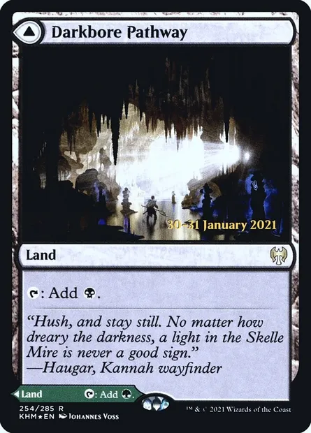 Darkbore Pathway // Slitherbore Pathway, Magic card PKHM 254s — Kaldheim Promos set