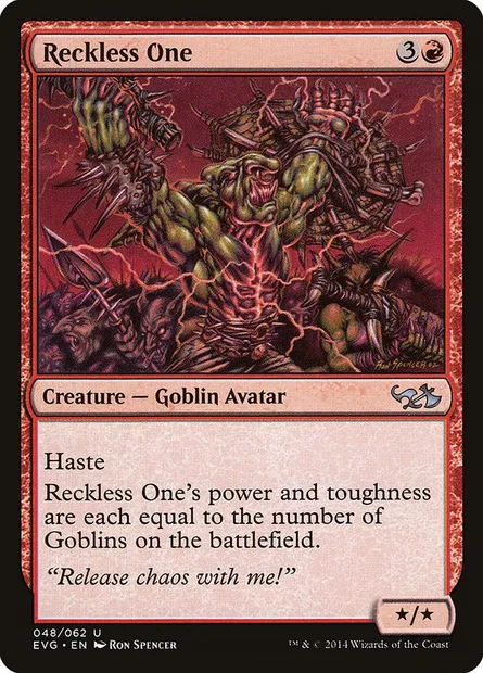 Reckless One, Magic card EVG 48 — Duel Decks Anthology: Elves vs. Goblins set