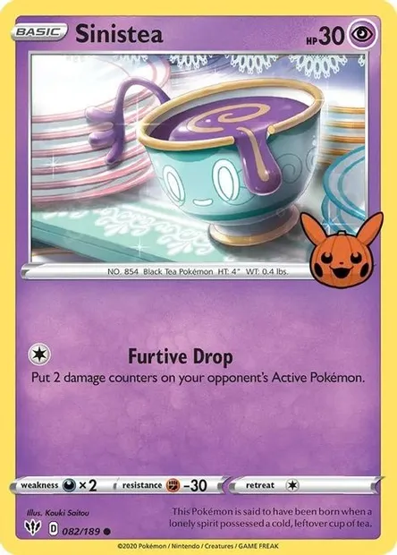 Sinistea, Pokémon card TOT22 082 — Trick or Trade set