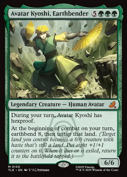 Avatar Kyoshi, Earthbender, Magic card TLE 130 — Avatar: The Last Airbender Eternal set