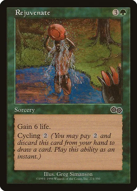 Rejuvenate, Magic card USG 271 — Urza's Saga set
